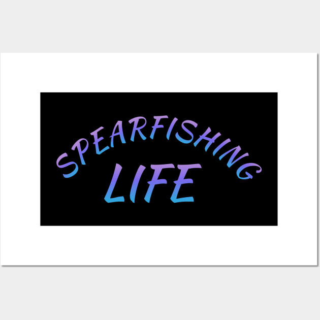Spearfishing life T-shirt Wall Art by Coreoceanart